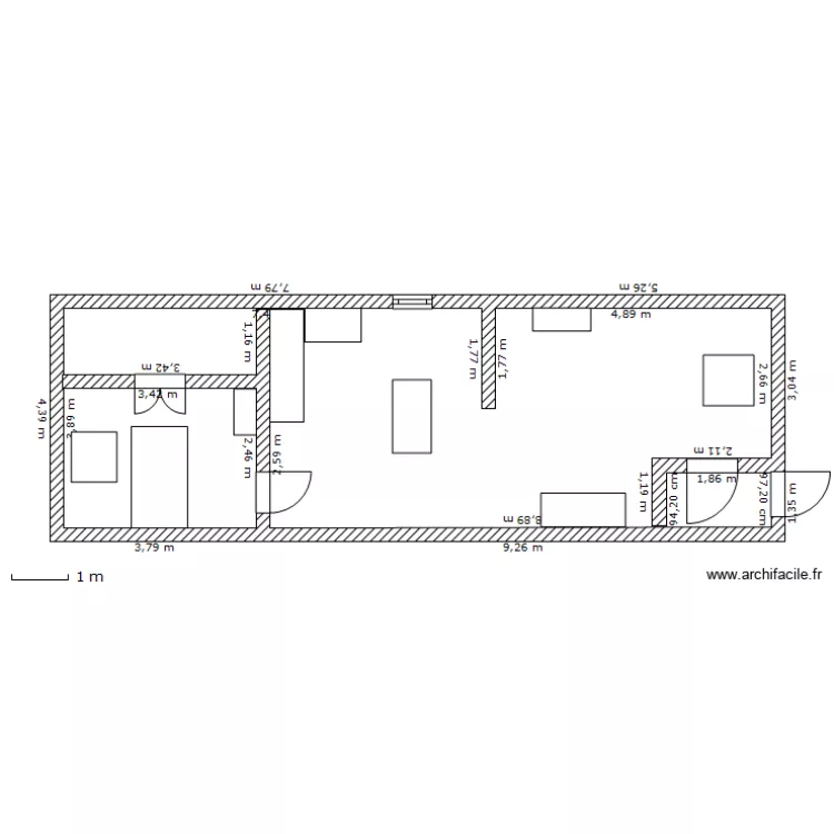 chauss&eacute;&eacute; 3 eme &eacute;tage. Plan de 