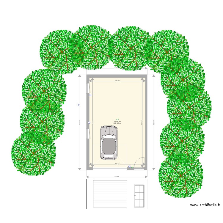 harel facade EST. Plan de 0 pièce et 0 m2