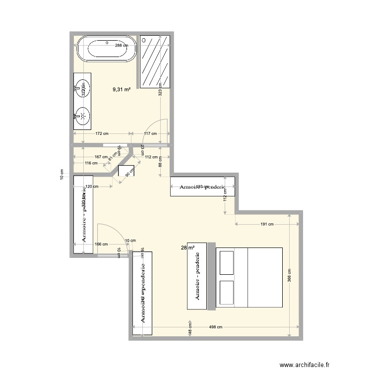 Virginie et Marc imprimable. Plan de 0 pièce et 0 m2