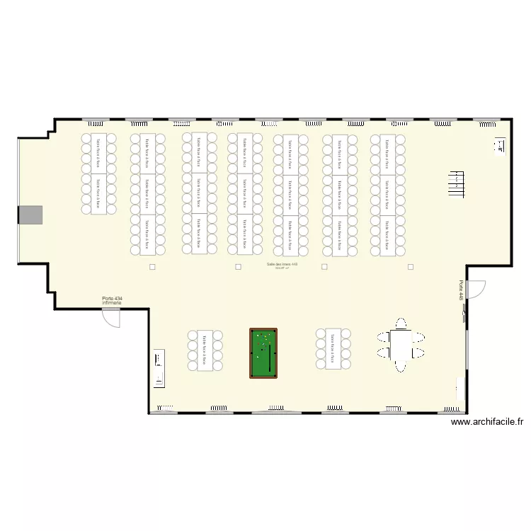 salle des inter 448. Plan de 