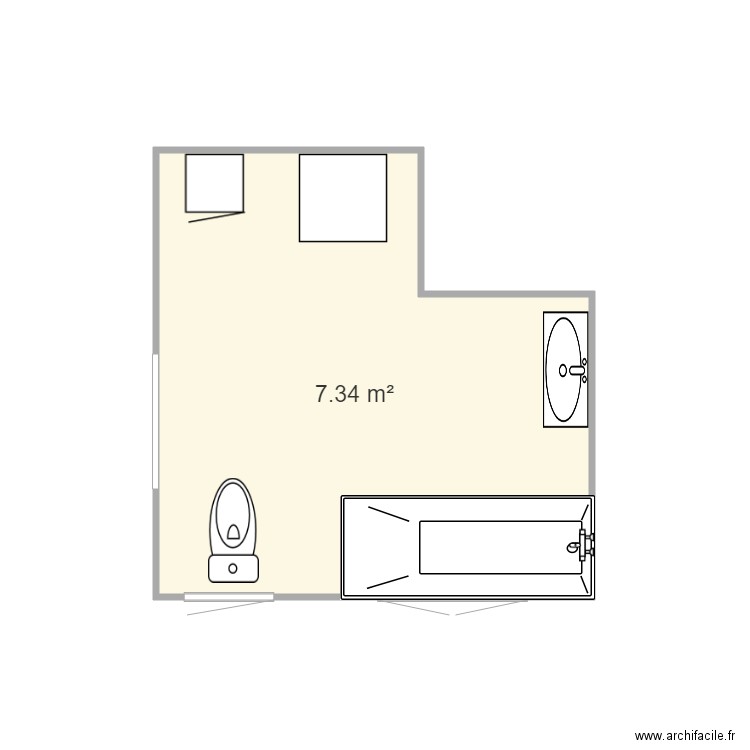 salle de bain. Plan de 0 pièce et 0 m2