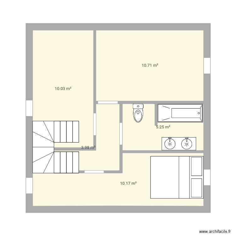 Maison étage 1. Plan de 0 pièce et 0 m2