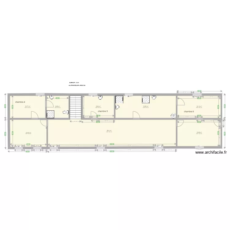 B&acirc;timent Voltaire 1ER ETAGE  V007. Plan de 