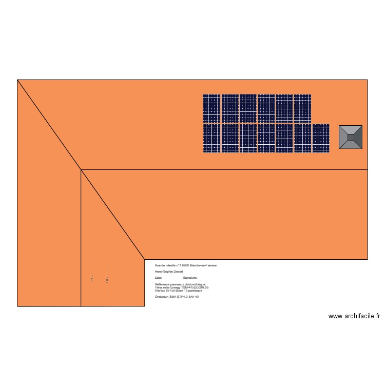 nerette. Plan de 16 pièces et 349 m2