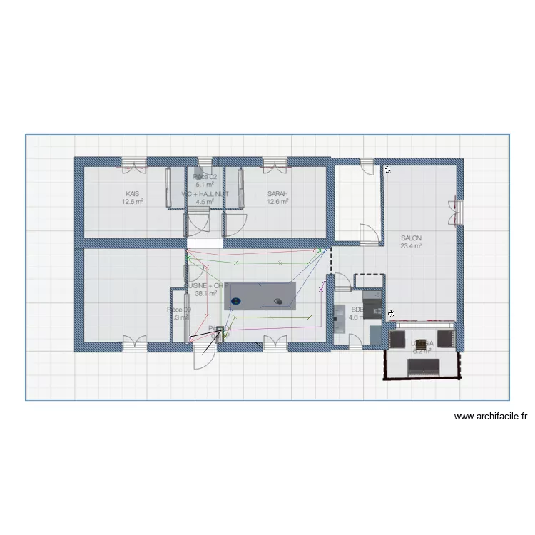 Éclairage cuisine attention LED à rajouter. Plan de Éclairage cuisine attention LED à rajouter. Plan de