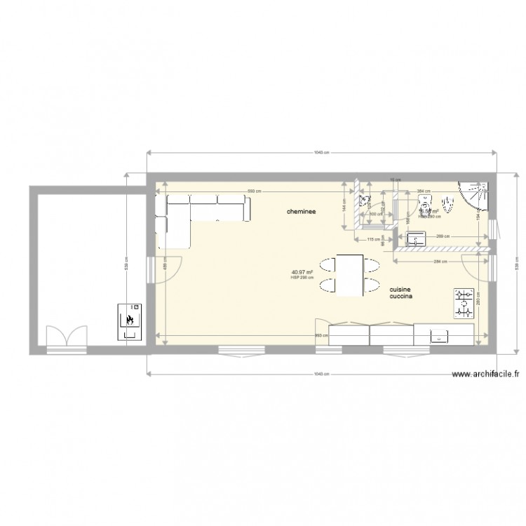 cuilon. Plan de 0 pièce et 0 m2