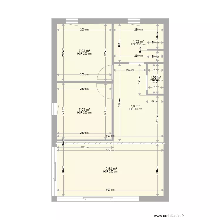 villa cap simple. Plan de 
