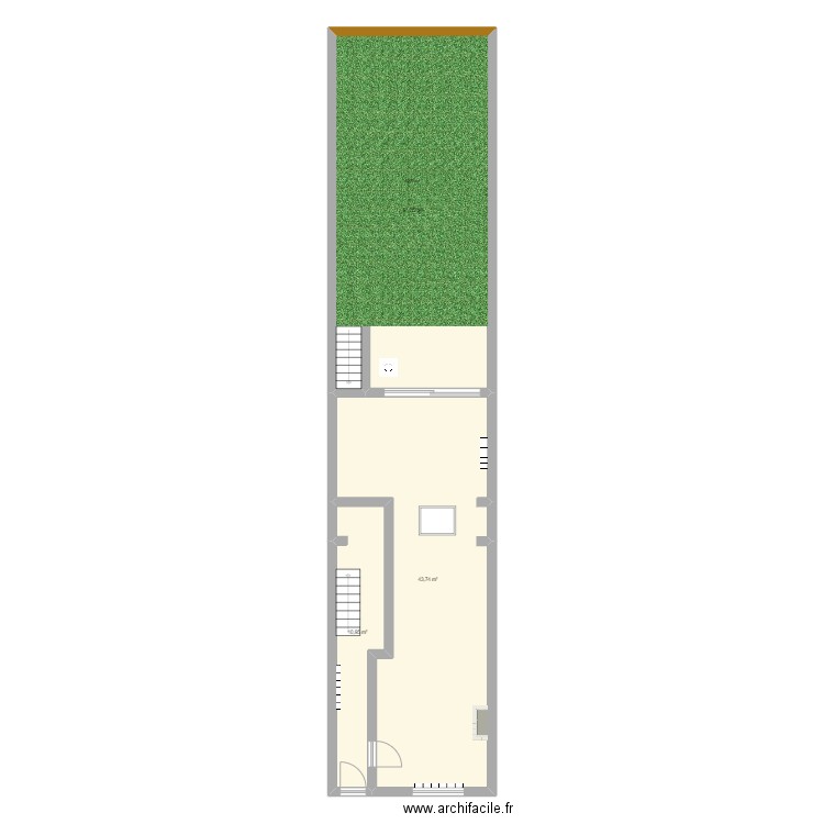 rdc_après_travaux. Plan de 0 pièce et 0 m2