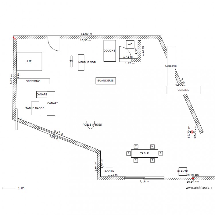 MAISON. Plan de 0 pièce et 0 m2