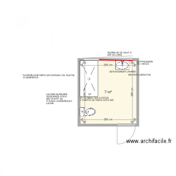 LELONG BLANDINE . Plan de 0 pièce et 0 m2