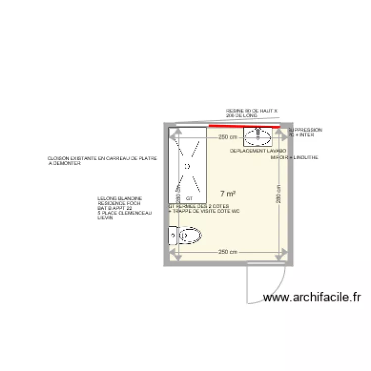 LELONG BLANDINE . Plan de 