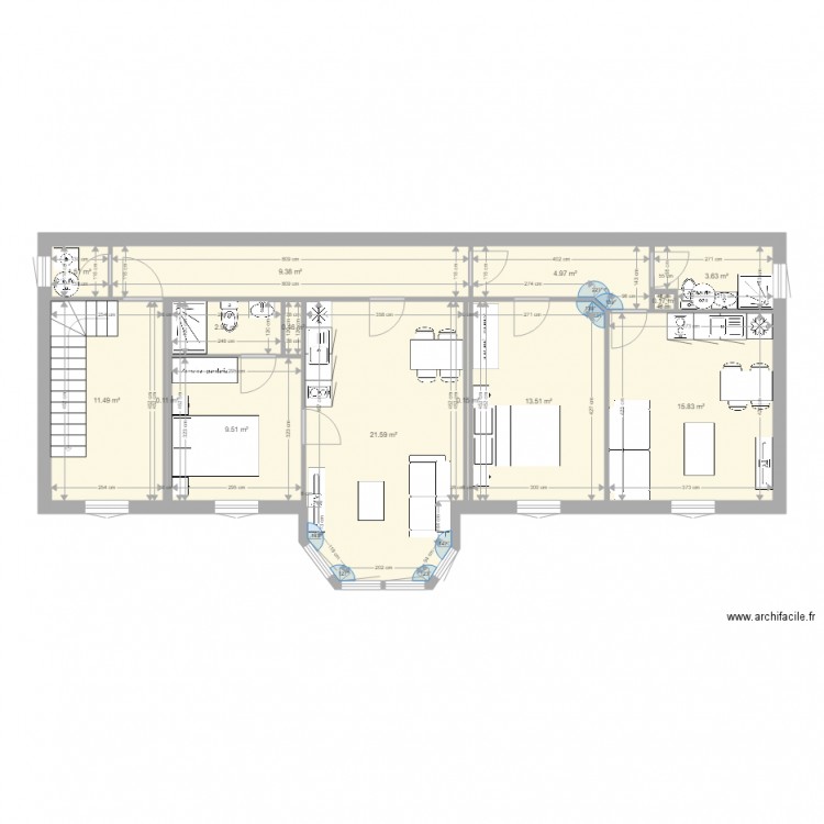 AIGUILHE 2 T2 RDC dernier version. Plan de 0 pièce et 0 m2