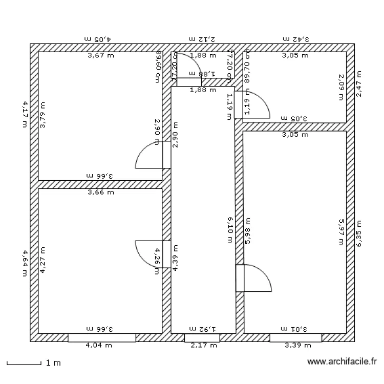 Maison JM. Plan de 
