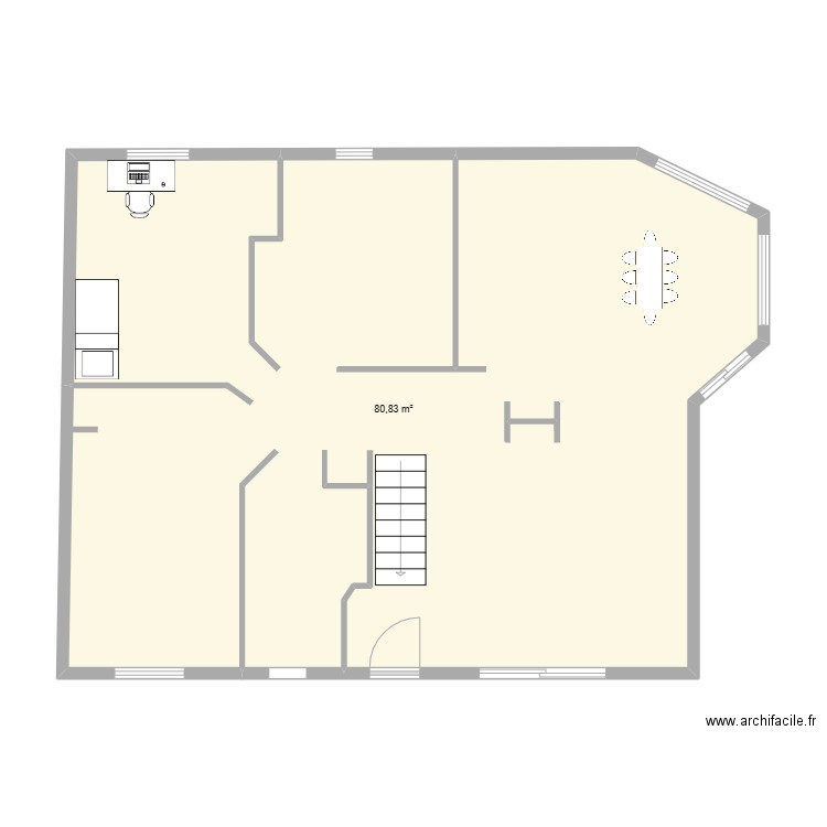 dossier e7. Plan de 1 pièce et 81 m2