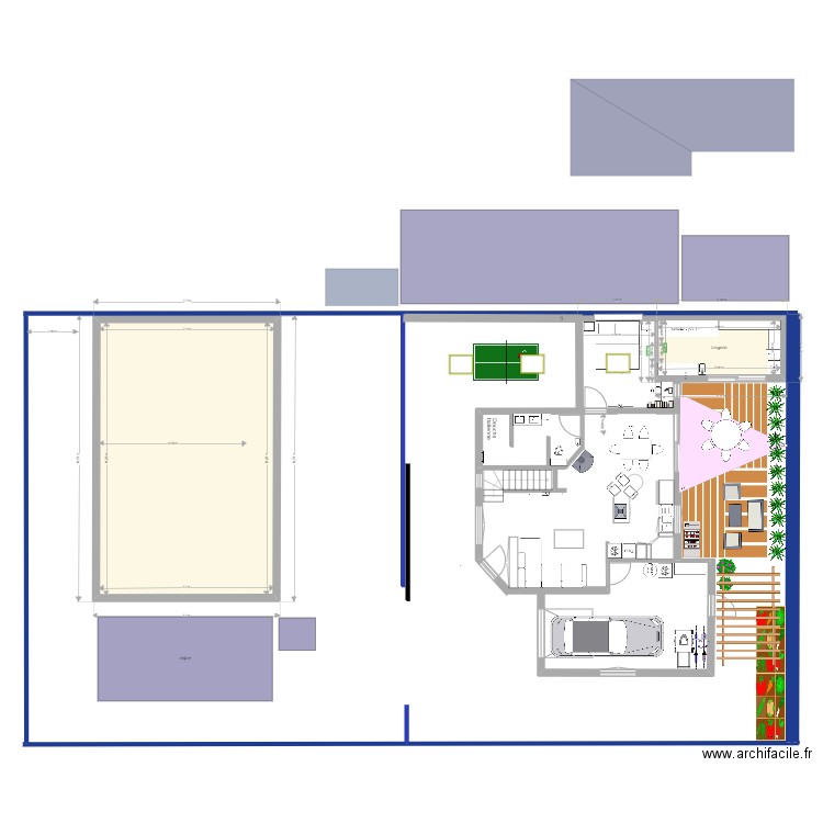 Ma maison à Boylesve 3. Plan de 4 pièces et 156 m2