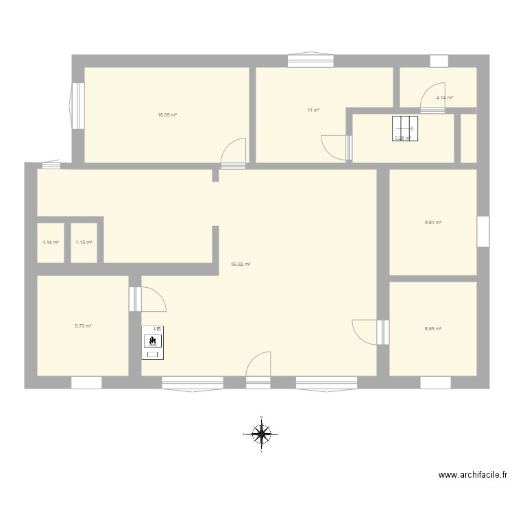 Maison Rougiers schéma. Plan de 0 pièce et 0 m2
