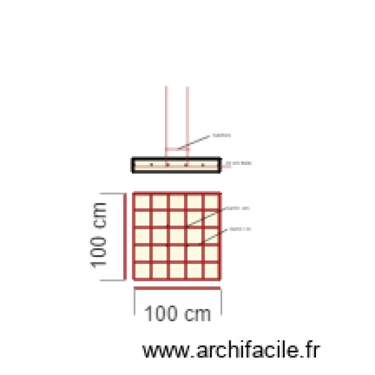 semelles kayiranga. Plan de semelles kayiranga. Plan de