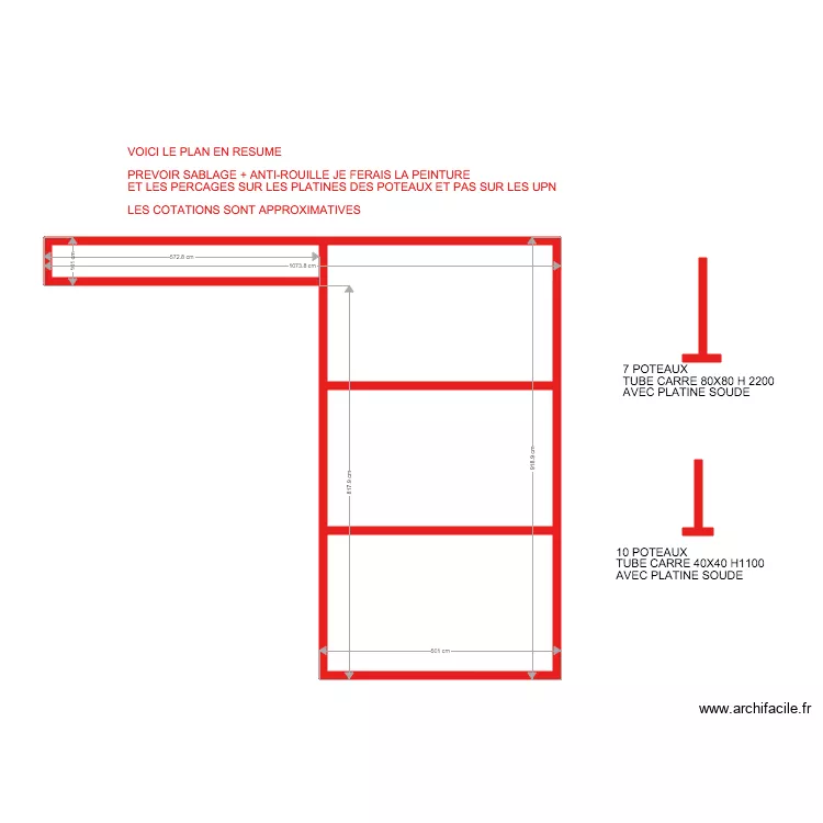 TERRASSE 3. Plan de 