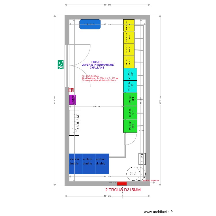 PROJET LAVERIE MARTINIQUE M MARTIAL. Plan de 0 pièce et 0 m2