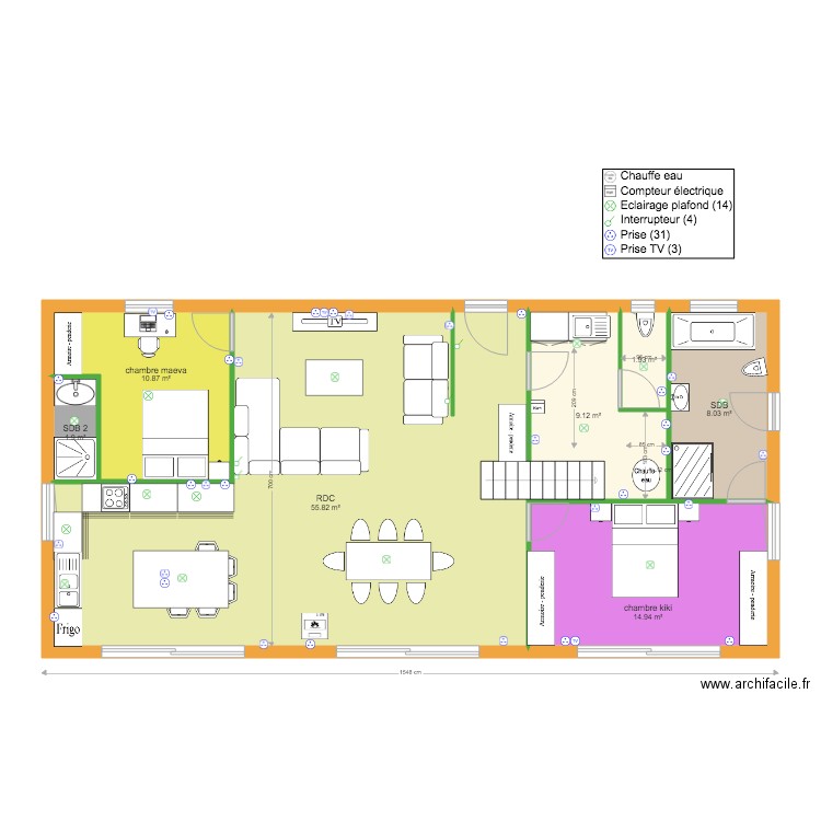 maison maman def1. Plan de 0 pièce et 0 m2