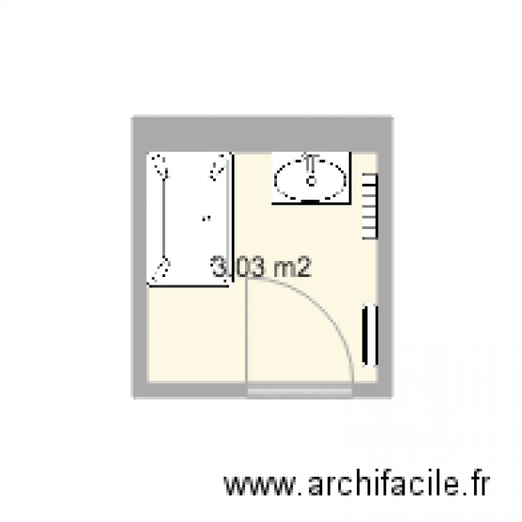 plan SDB Lassaigne. Plan de 0 pièce et 0 m2