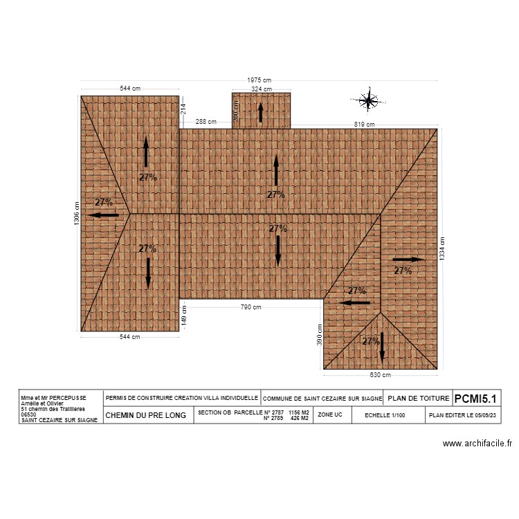 PCMI5.1 PRE LONG . Plan de 0 pièce et 0 m2