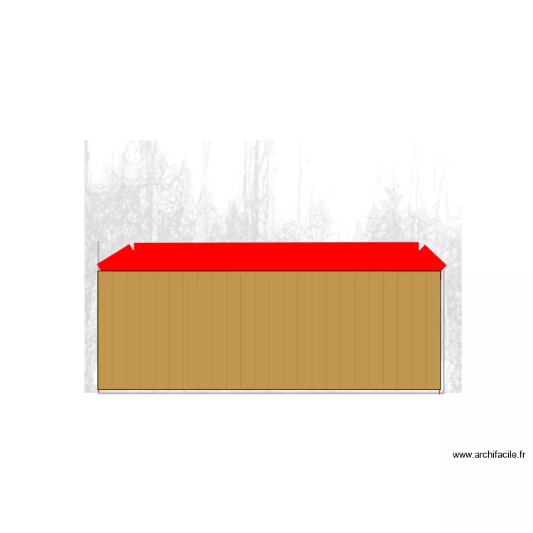 Derri&egrave;re la serre . Plan de 