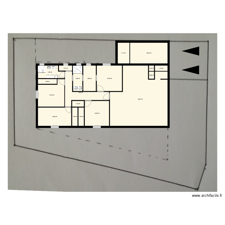 Maison 1. Plan de 0 pièce et 0 m2