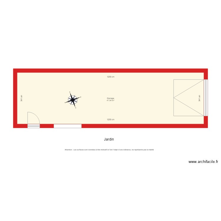 BI 3156 Garage coté. Plan de 0 pièce et 0 m2