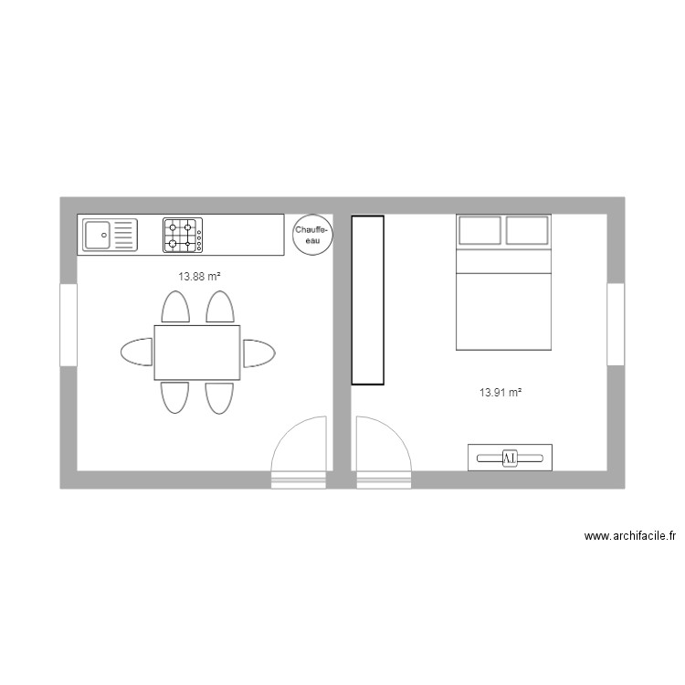 piece. Plan de 0 pièce et 0 m2