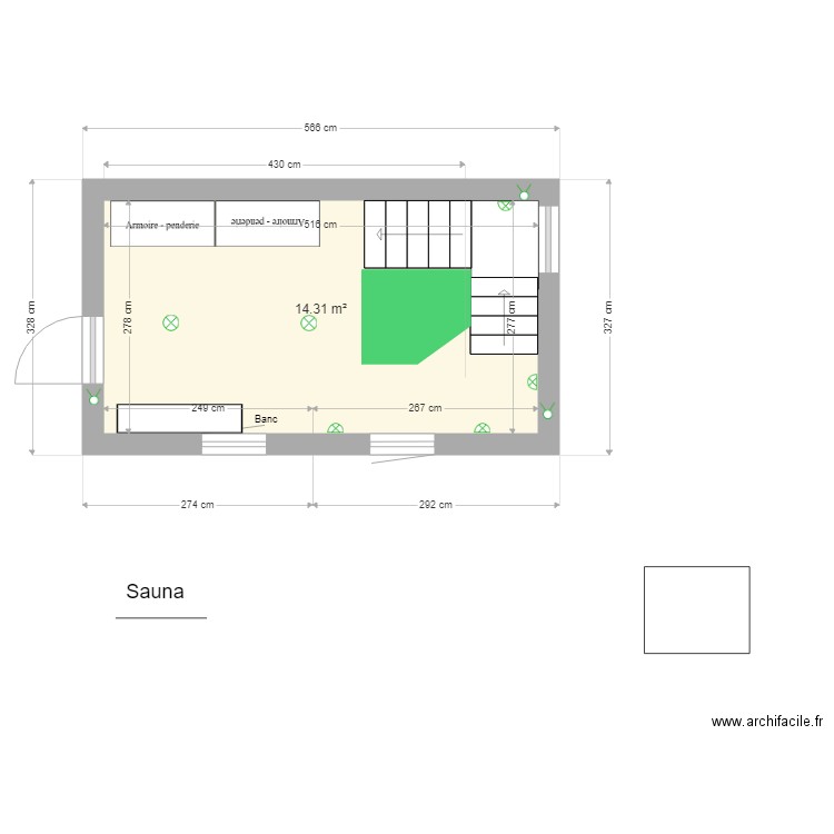 garagesanscloison. Plan de 0 pièce et 0 m2