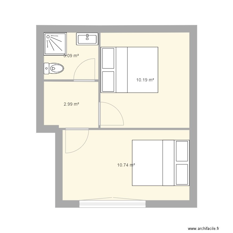 MAISON ETAGE. Plan de 0 pièce et 0 m2