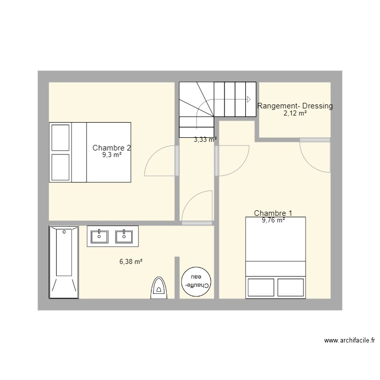 MAISON FAREINS HAUT V1. Plan de 0 pièce et 0 m2