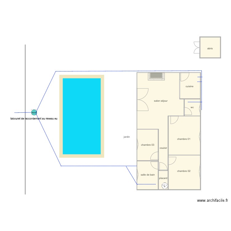 logan ass. Plan de 9 pièces et 69 m2