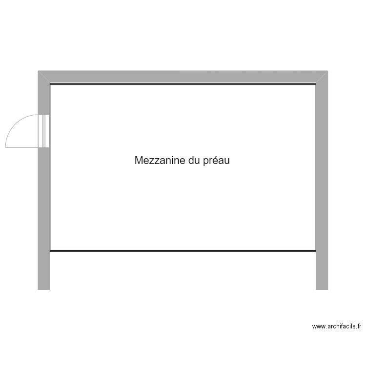 Mezzanine existant bis. Plan de 0 pièce et 0 m2