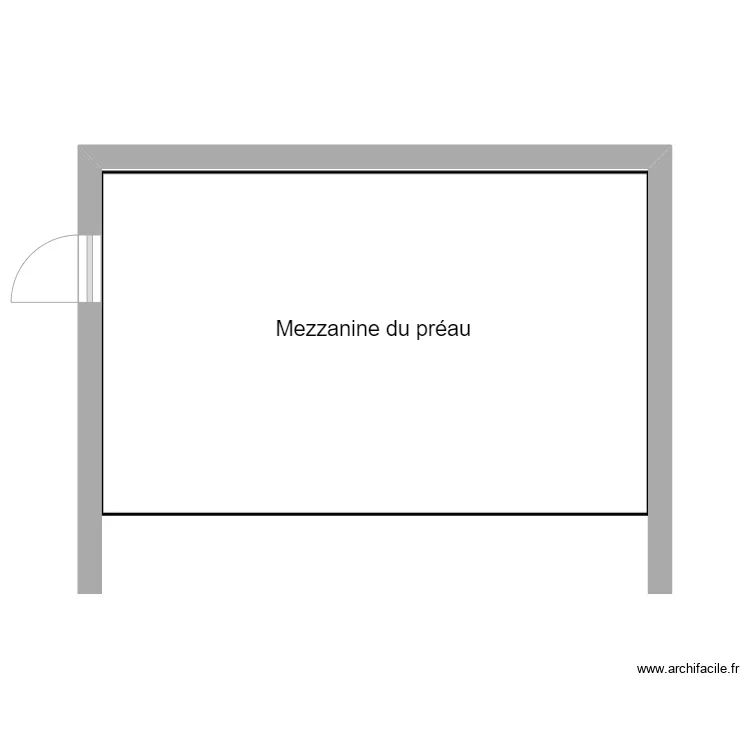 Mezzanine existant bis. Plan de 