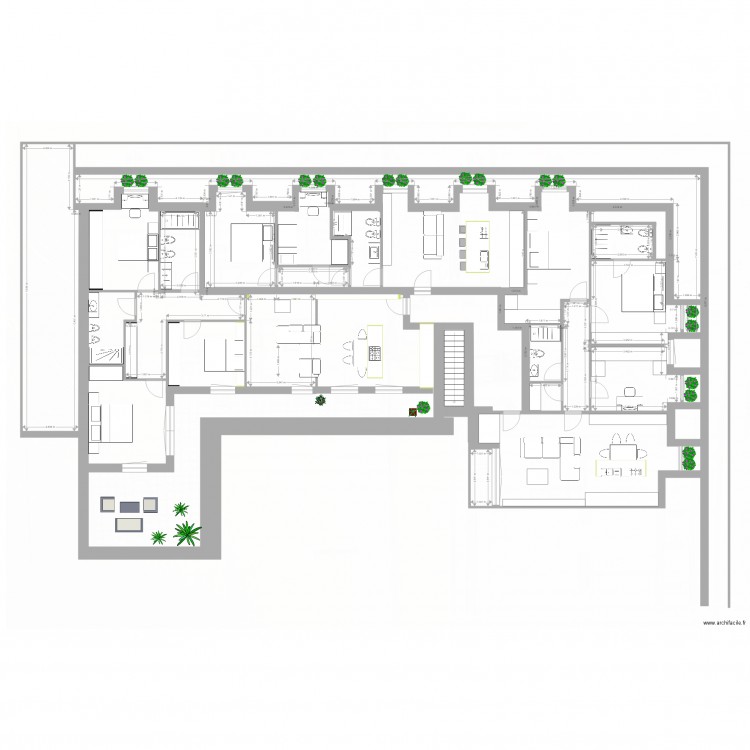 indipendenza due. Plan de 0 pièce et 0 m2