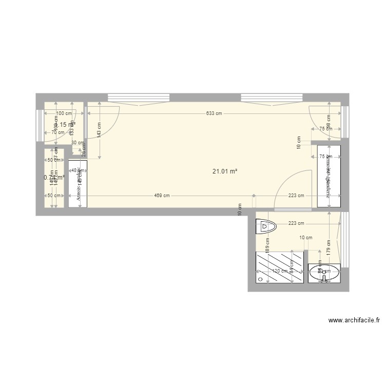 Chambre Léa. Plan de 0 pièce et 0 m2