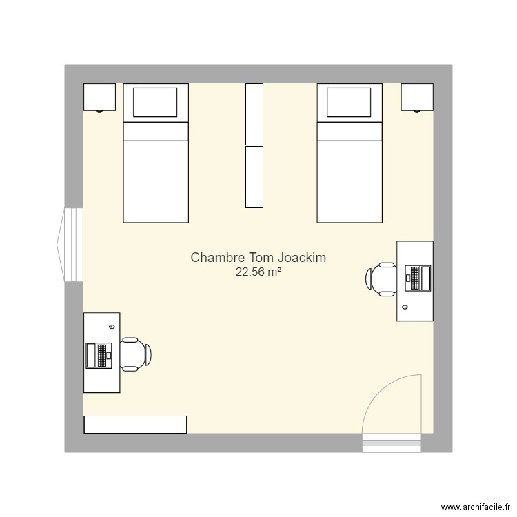 Chambre Tom et Joackim 1. Plan de 0 pièce et 0 m2