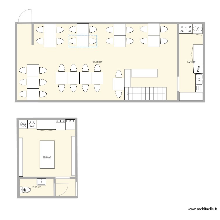 Creperie SAE. Plan de 0 pièce et 0 m2