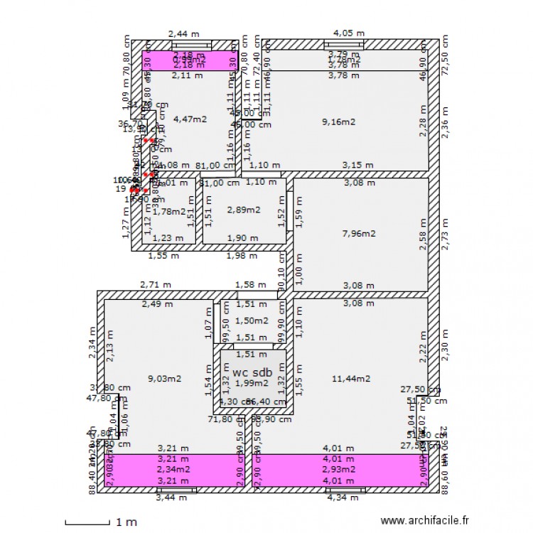 ARCHI. Plan de 0 pièce et 0 m2