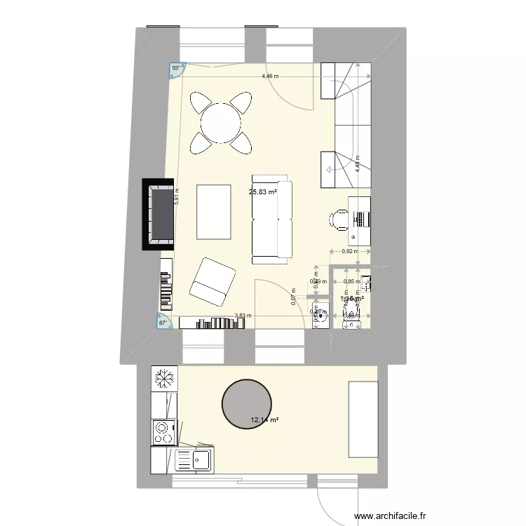rdc projet. Plan de rdc projet. Plan de