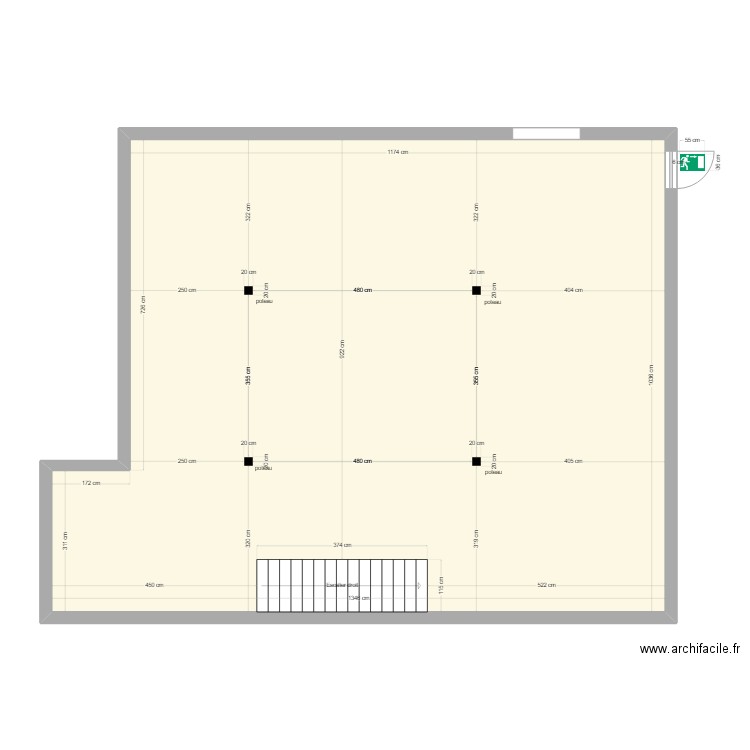 sous sol. Plan de 0 pièce et 0 m2