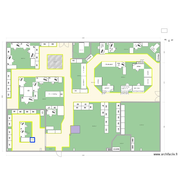 Atelier 02/05/2024. Plan de 17 pièces et 444 m2