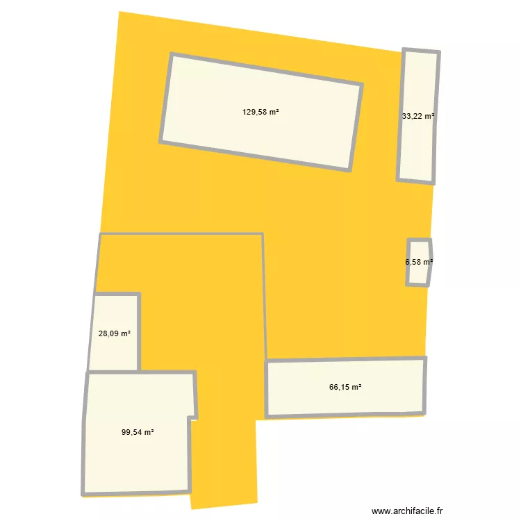 cadastre avec garage. Plan de 