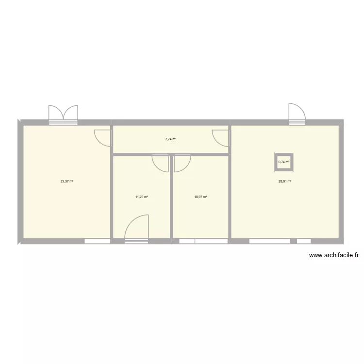 4eme modif 1. Plan de 6  et 83 m²