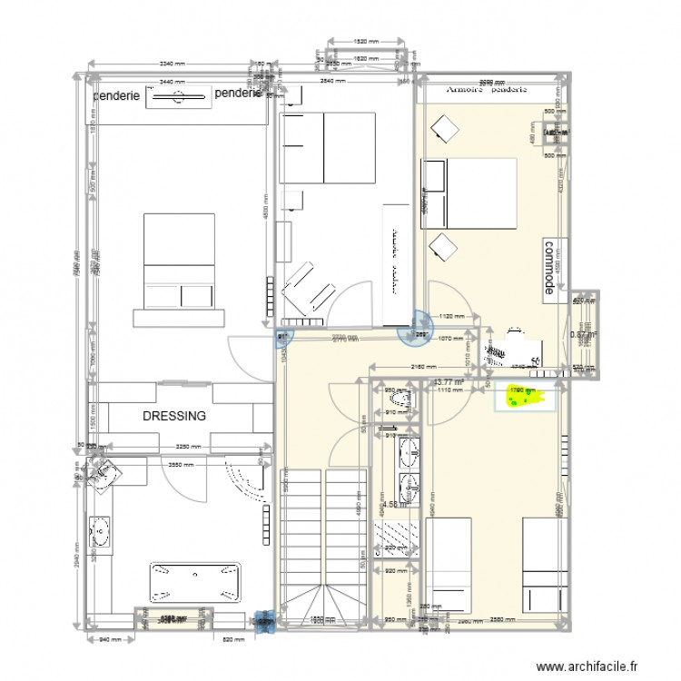 Pouilly 1er etage. Plan de 0 pièce et 0 m2