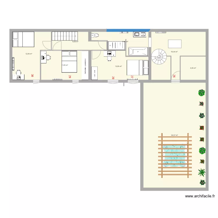 Plan maison Auberge2. Plan de 