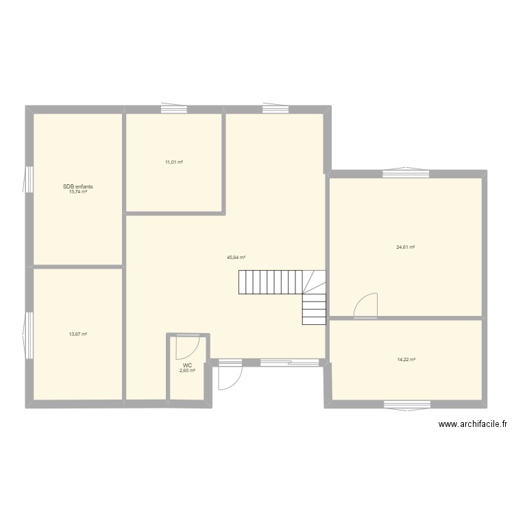 MAGNAC 1er étage. Plan de 0 pièce et 0 m2