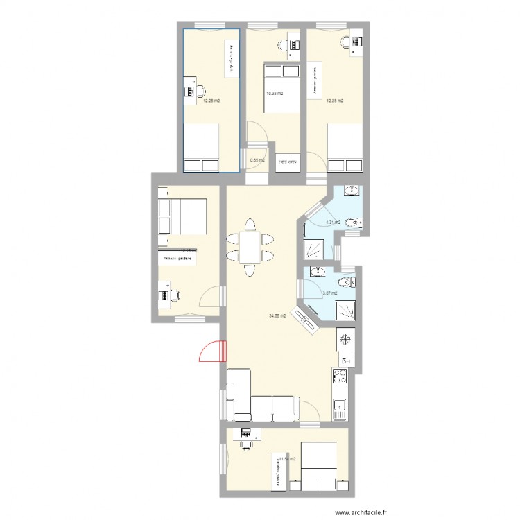 Appartement visite du 30 Mars AMENAGEMENT 2. Plan de 0 pièce et 0 m2